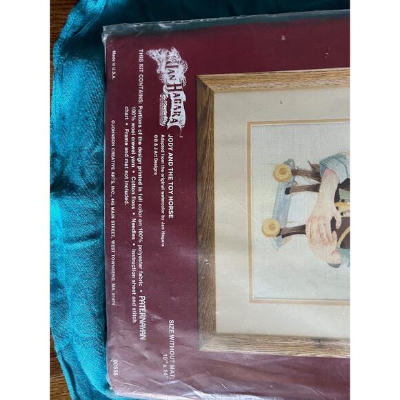 Needle treasures Jan hagara Jody and the toy horse cross stitch kit - Picture 2 of 3
